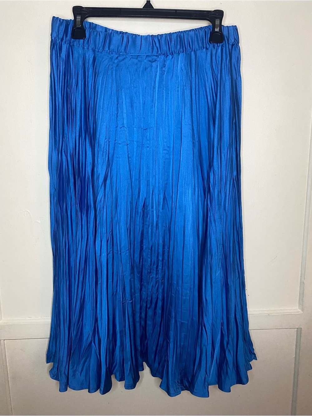 J-Jill Electric Royal Blue Pleated Flowy Midi Skirt - Picture 3 of 4